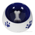 Pet personnalisable Luxury Céramique Pet Dog Dog Bowl